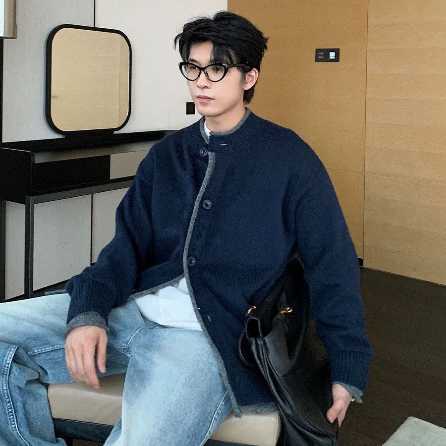Herren Modischer Strickpullover mit Knopfleiste Nord Taschen 1787964611