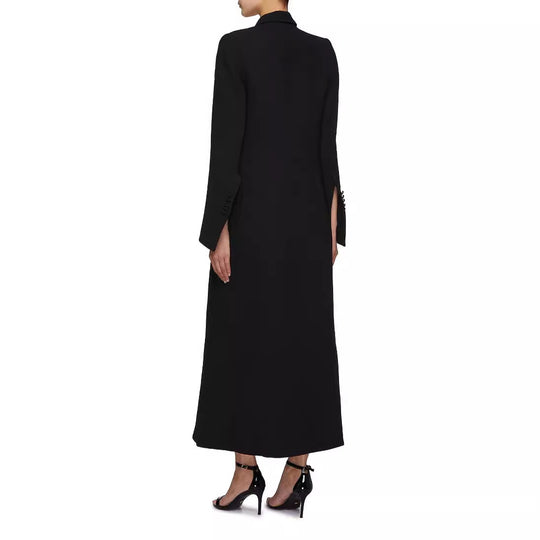 Damen Doppeltreihiger Maxi-Blazer-Mantel mit schlanker Silhouette Nord Taschen
