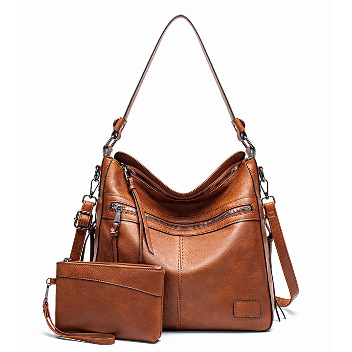 Damen Hobo-Tasche mit abnehmbarem Kosmetiktäschchen und eleganten Reißverschlussfächern Nord Taschen