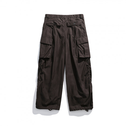 Unisex Weite Utility-Cargo-Hose mit Tunnelzugbund, Multifunktionstaschen und Saumkordel Nord Taschen