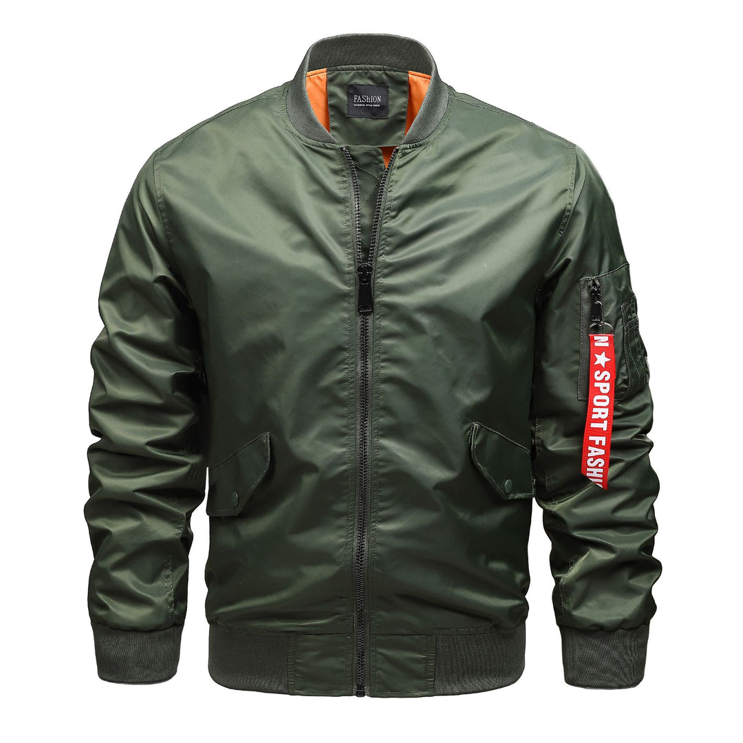 Herren Pilot‑Bomber mit Ärmel‑Organizer, Utility‑Taschen und Rippbündchen Nord Taschen
