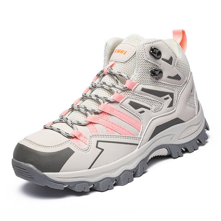 Damen Hohe Wanderstiefel mit innovativem Schnellschnürsystem und rutschfester Sohle
