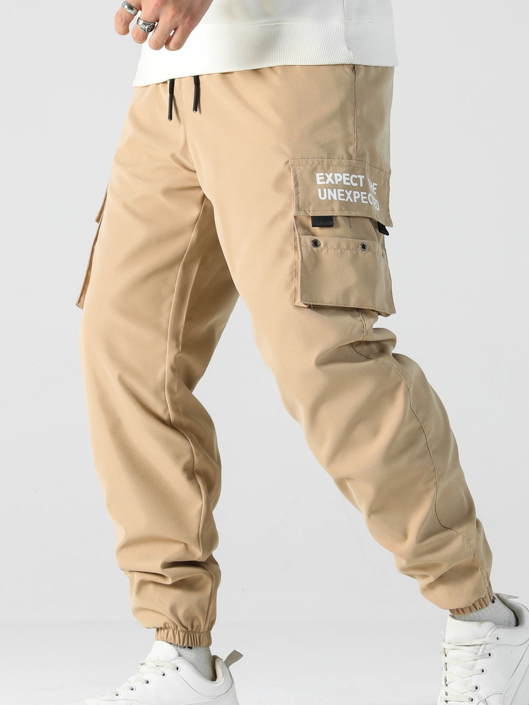 Herren Tapered Cargo-Jogginghose mit elastischem Bund, Multifachtaschen & Bündchen Nord Taschen
