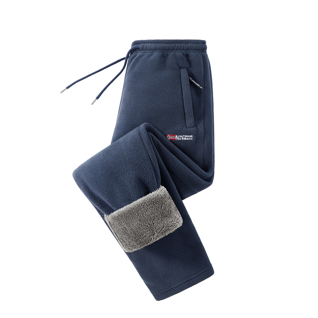 Damen Fleece-Jogginghose mit Teddy-Innenfutter und Reißverschlusstaschen Nord Taschen