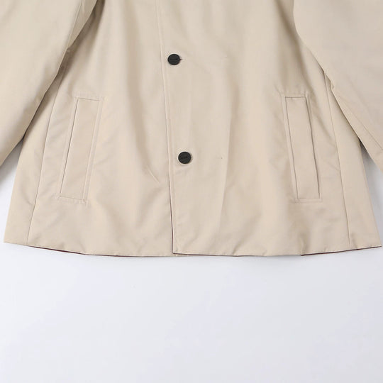 Damen Kurzjacke mit hohem Stehkragen und asymmetrischer Knopfleiste Nord Taschen