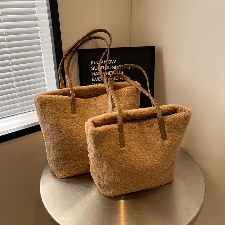 Damen kuschelige und stilvolle Shopper Tasche Nord Taschen
