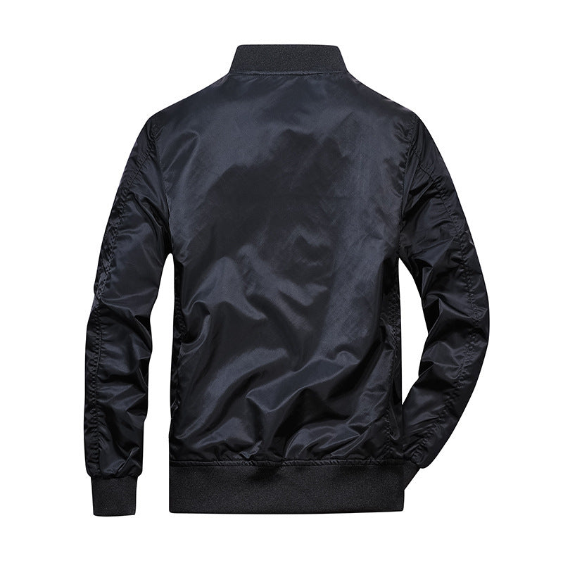 Herren Bomberjacke im Aviator-Utility-Stil mit Ärmeltasche und verstärkten Rippbündchen Nord Taschen