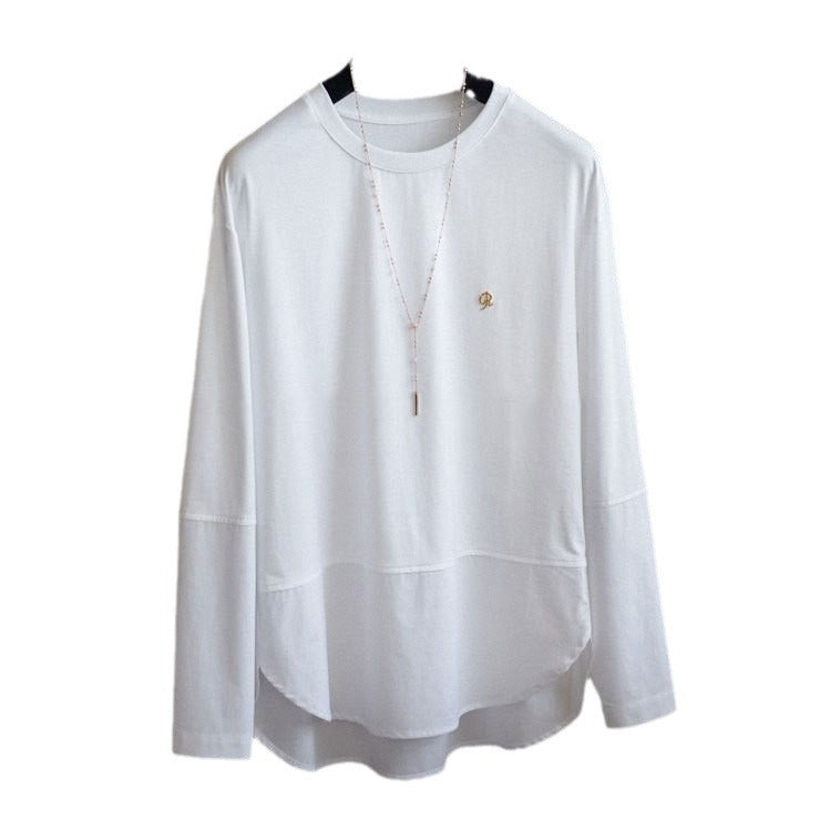 Damen Lässiges Langarmshirt mit elegantem Schnitt Nord Taschen