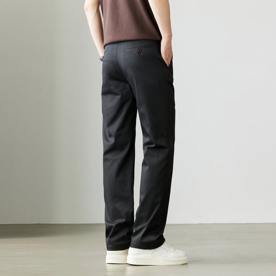 Herren Konische Chinohose mit seitlichen Taillenverstellern & schlanker Bundfalte Nord Taschen