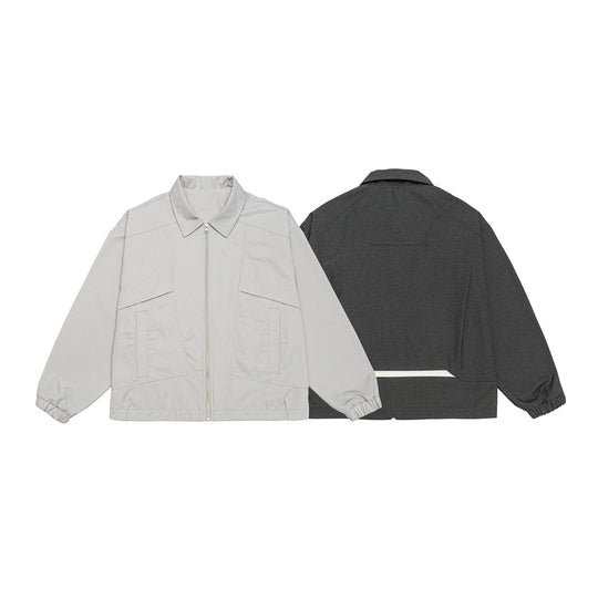 Unisex Kurzblouson im Boxy‑Cut mit durchgehendem Reißverschluss und Pattentaschen Nord Taschen