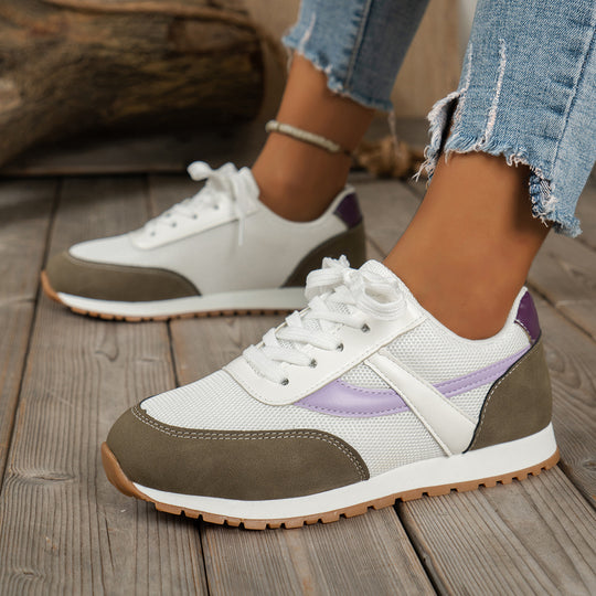 Damen  leichte Retro-Lauf-Sneaker mit verstärkter Zehenkappe, atmungsaktivem Mesh-Obermaterial und profilierter Gummilaufsohle Nord Taschen