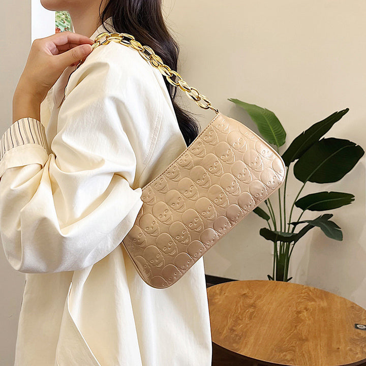 Damen Clutch-Tasche mit kunstvollem Totenkopf-Design Nord Taschen