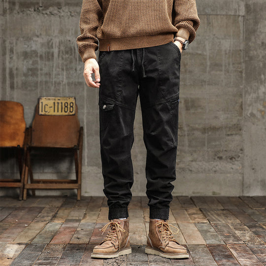 Herren Städtischer Tapered Funktions-Jogger mit elastischem Komfortbund, verstärkten Kniepartien und Knöchelreißverschluss Nord Taschen