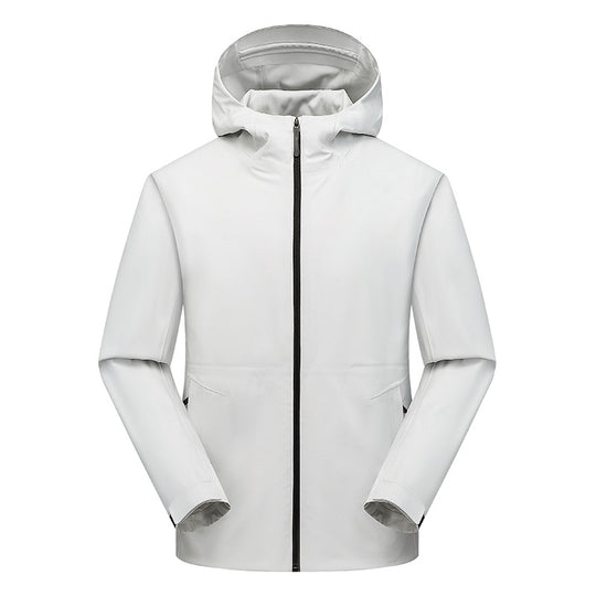 Herren Wasserabweisende Softshell-Outdoorjacke mit Kapuze, verschweißten Nähten & minimalistischer Reißverschluss Nord Taschen