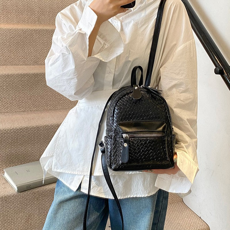 Damen Rucksack mit kunstvoll gewebtem Obermaterial und zusätzlichen Reißverschlusstaschen Nord Taschen