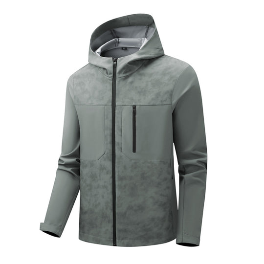 Herren Urbanes Softshell-Hybrid mit wasserabweisender Beschichtung, Kapuze und Brust-Reißverschluss Nord Taschen