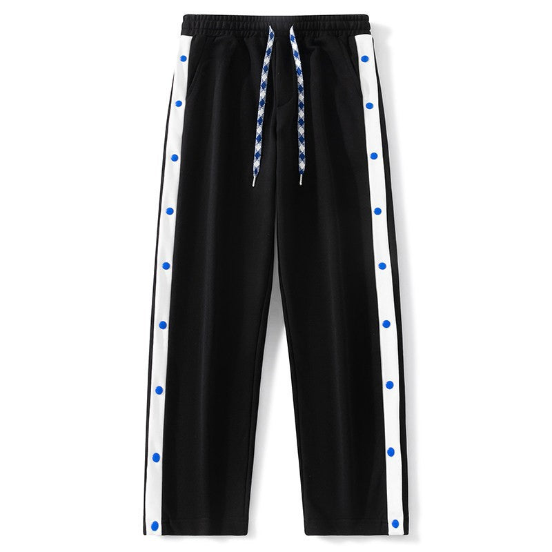 Herren Relaxed-Fit Sweathose mit seitlicher Druckknopfleiste und teilbarer Beinöffnung Nord Taschen