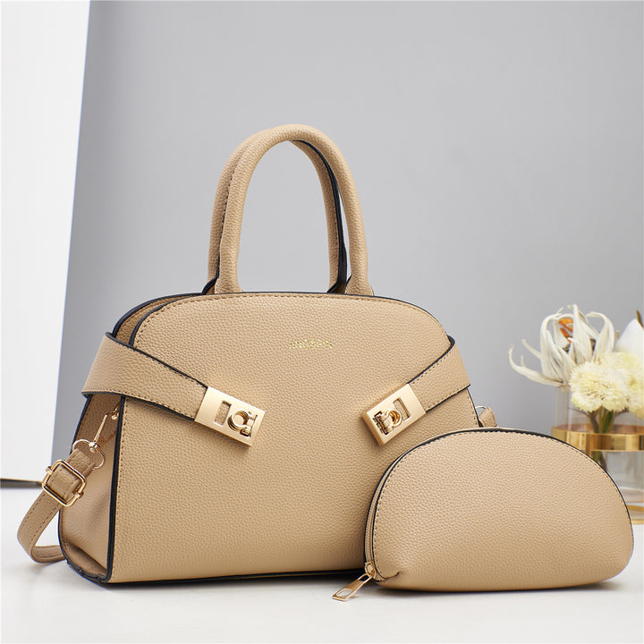 Damen elegante Handtasche mit zusätzlicher Kosmetiktasche Nord Taschen