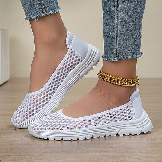 Damen Atmungsaktive Ballerinas mit rutschfester Sohle Nord Taschen