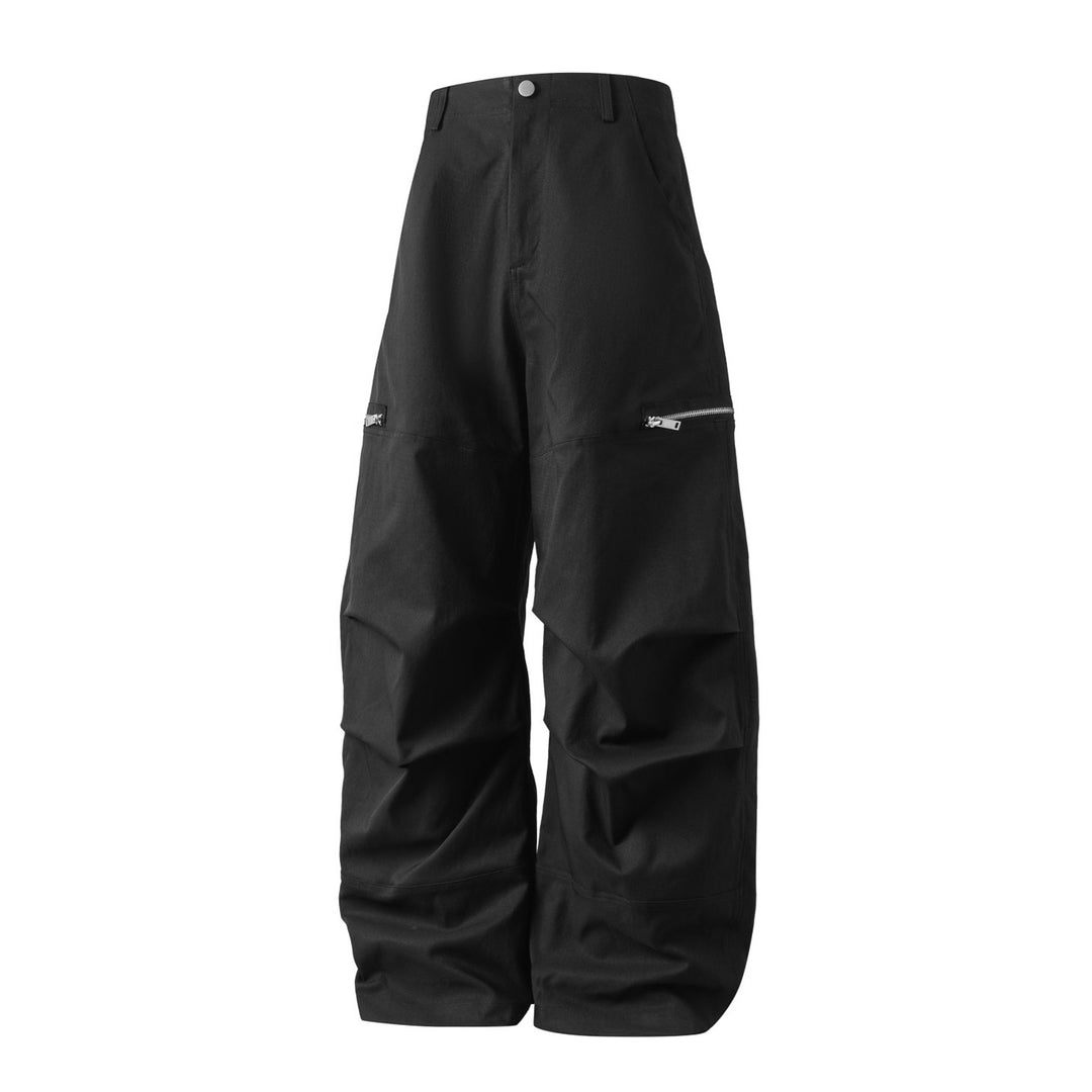 Unisex Ultraweite hochgeschnittene Ballon-Cargo-Hose mit seitlichen Reißverschlusstaschen Nord Taschen