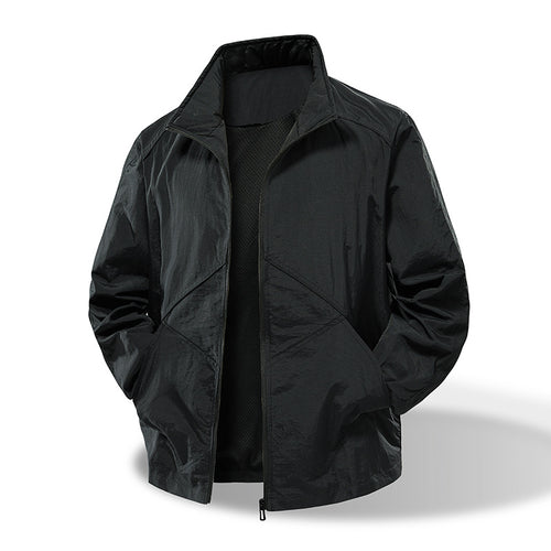 Herren Leichte technische Windjacke mit Mesh‑Futter und Stehkragen Nord Taschen