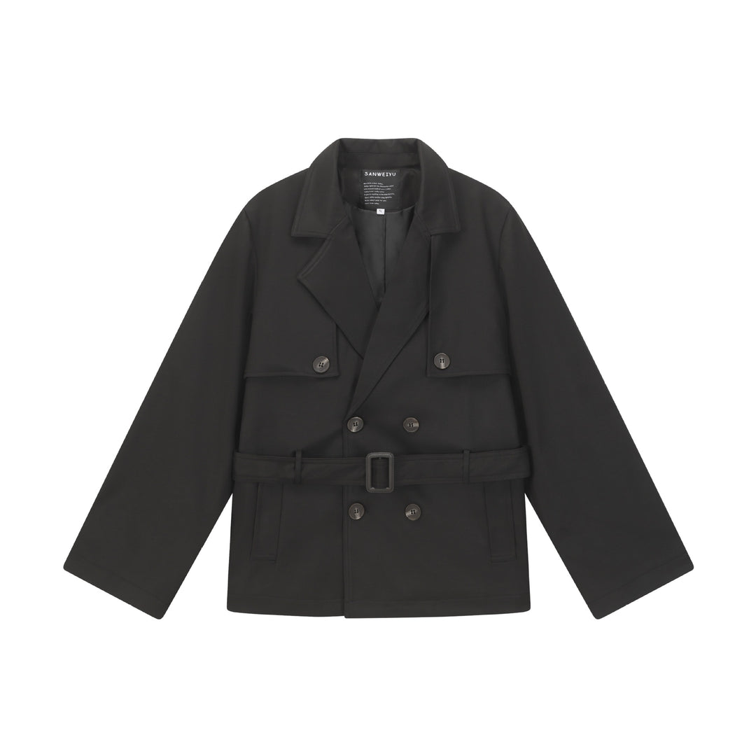 Damen Doppelreihiger Trenchcoat Nord Taschen