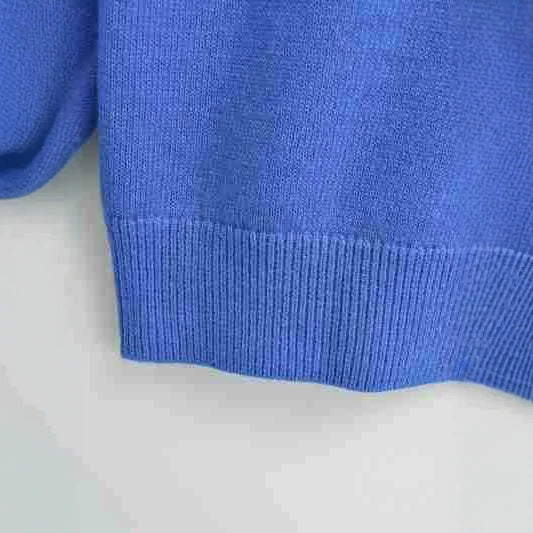 Damen Fein gestrickte Rundhals-Strickjacke mit Knopfleiste und Rippbündchen Nord Taschen