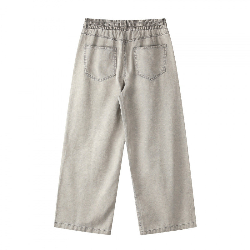 Damen Weite Cropped-Jeanshose Nord Taschen