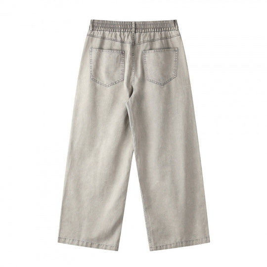 Damen Weite Cropped-Jeanshose Nord Taschen
