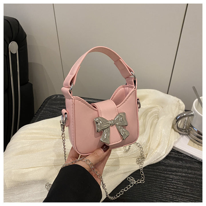Damen charmante Handtasche mit verspieltem Schleifenakzent Nord Taschen
