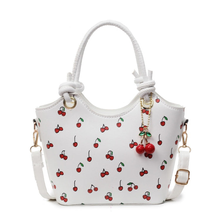 Damen modische Handtasche mit fruchtigem Design und abnehmbarem Anhänger Nord Taschen