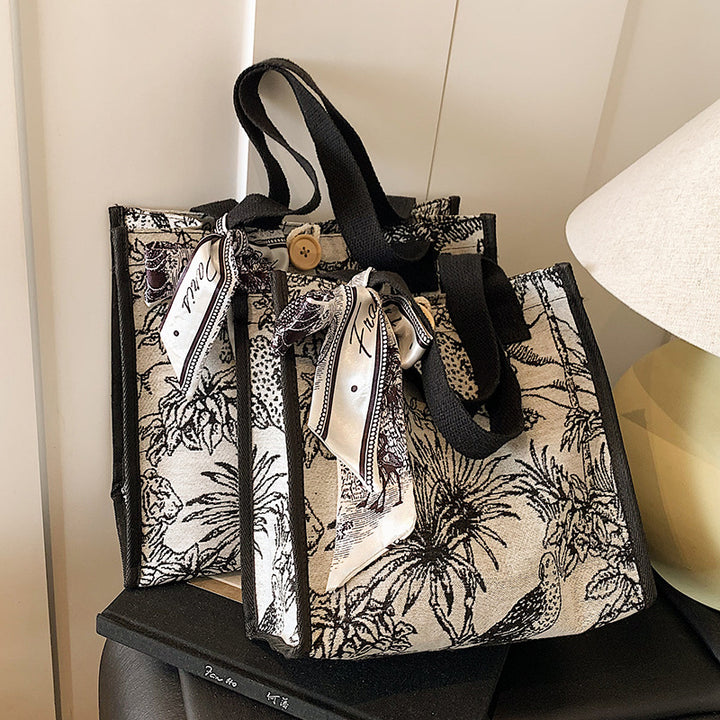 Damen Tragetasche mit floralem Motiv und multifunktionalem Design Nord Taschen