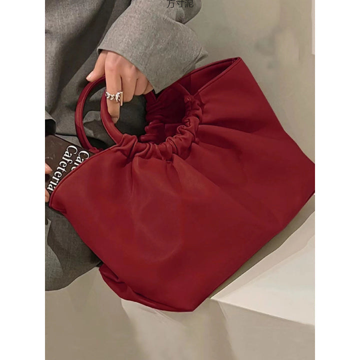 Damen Einkaufstasche mit modernem Faltendesign und robustem Tragesystem Nord Taschen