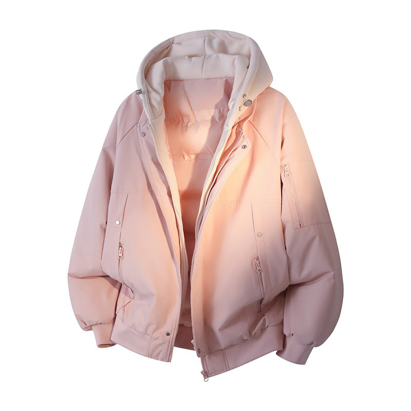 Herren Wasserabweisende Layering-Bomberjacke mit herausnehmbarer Kapuzen-Innenjacke Nord Taschen