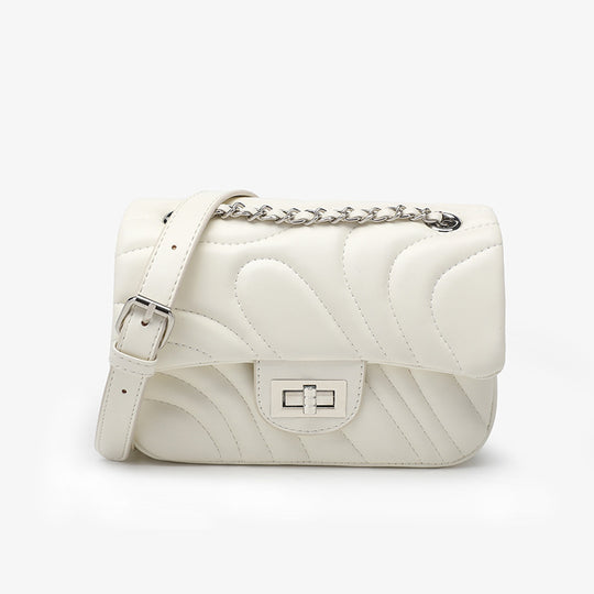 Damen Umhängetasche mit luxuriösem Wickel-Design und schickem Kettenverschluss Nord Taschen