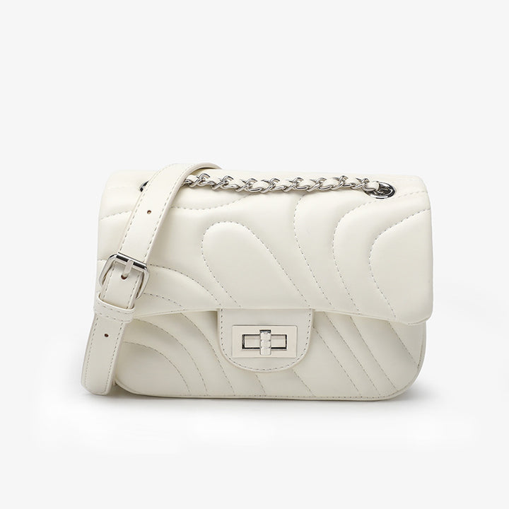 Damen Umhängetasche mit luxuriösem Wickel-Design und schickem Kettenverschluss Nord Taschen