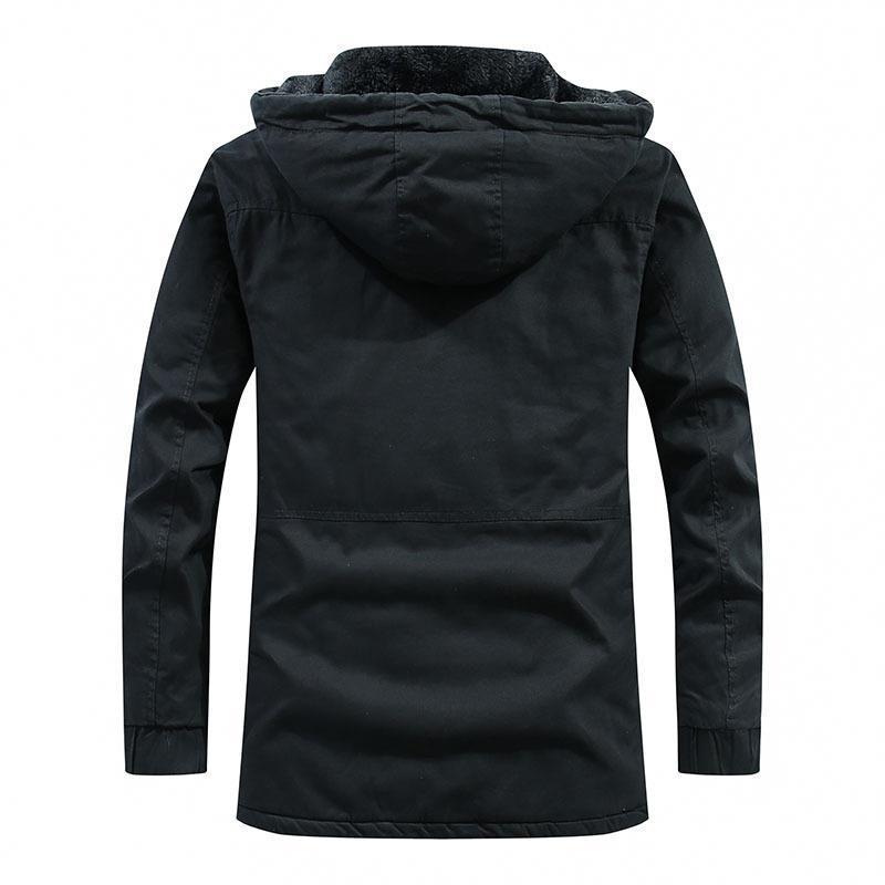 Herren City-Parka mit Teddyfutter, Kapuze und winddichter Innenleiste Nord Taschen