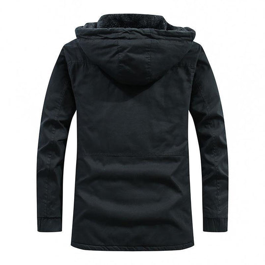 Herren City-Parka mit Teddyfutter, Kapuze und winddichter Innenleiste Nord Taschen