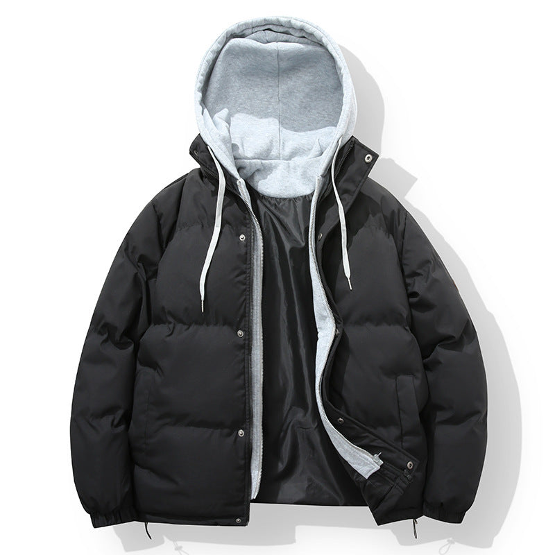 Herren wattierte Steppjacke mit integriertem Kapuzenlayer und verstellbarem Saum Nord Taschen