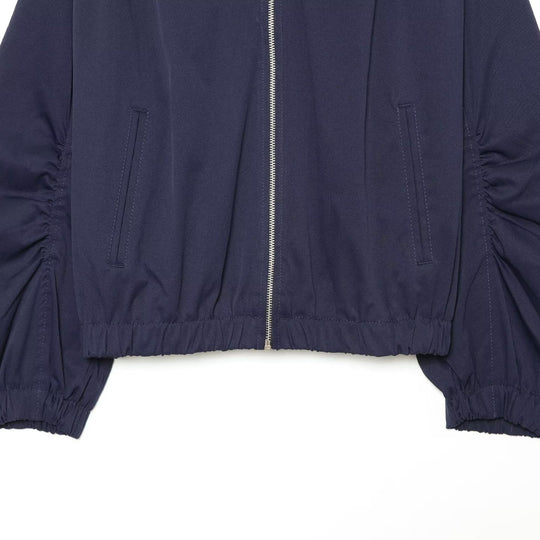Damen Kurzjacke mit Stehkragen und gerafften Ballonärmeln Nord Taschen