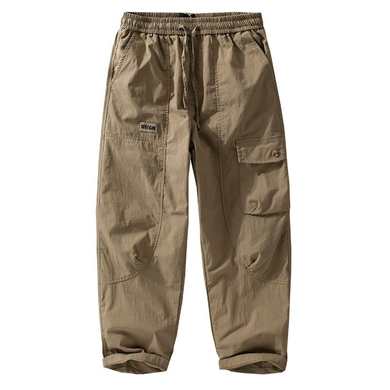 Herren Relaxte Cargo-Hose mit elastischem Bund, Kordelzug und vielseitigen Beintaschen Nord Taschen