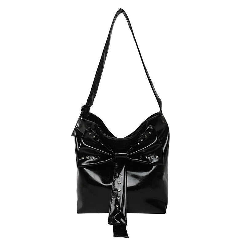 Damen stilvolle Hobo-Tasche mit dekorativem Schleifen-Detail Nord Taschen