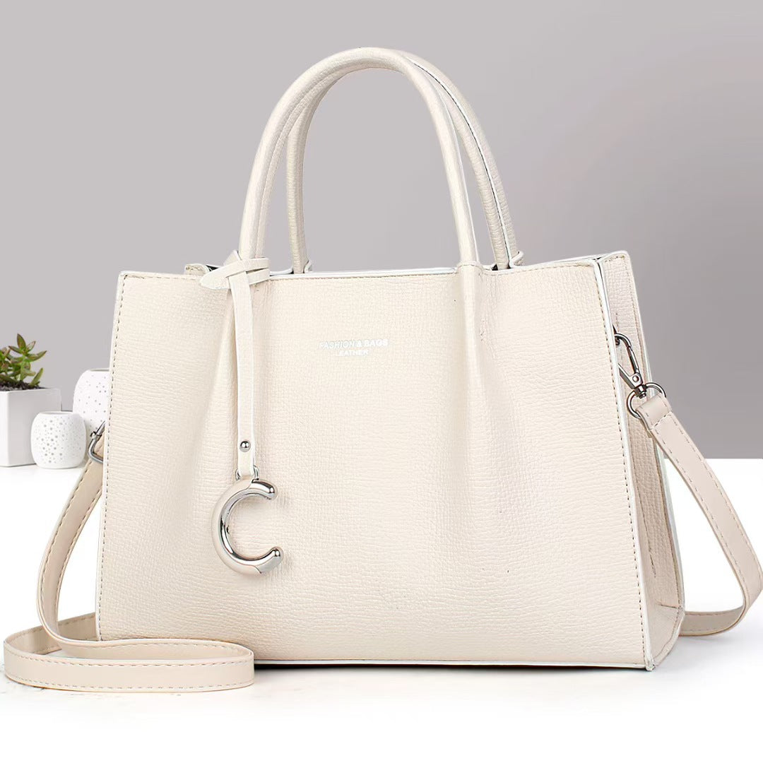 Damen Handtasche aus strukturiertem Kunstleder mit abnehmbarer Schulterriemen Nord Taschen