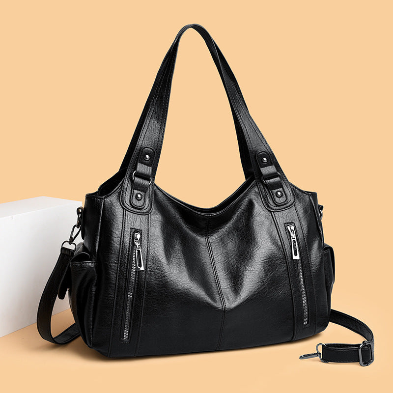 Damen Hobo-Tasche mit eleganten Reißverschlussfächern und verstellbarem Schultergurt Nord Taschen