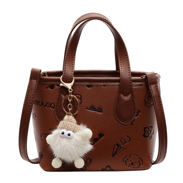 Damen Mini-Handtasche mit niedlichem Anhänger | Nord Taschen