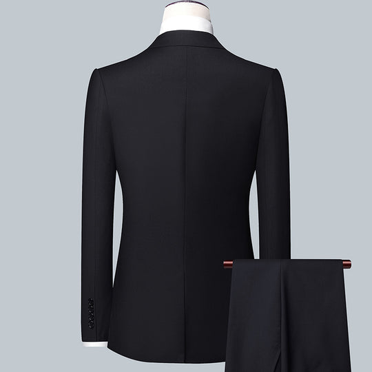 Herren Modernes Slim-Fit Anzug-Sakko mit feiner Struktur, leichtem Stretch und Pattentaschen Nord Taschen