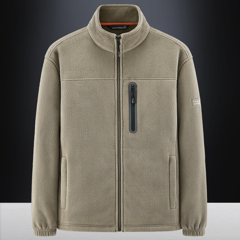 Herren technische Fleecejacke mit Polarstruktur, wasserabweisender Brusttasche und elastischen Bündchen Nord Taschen
