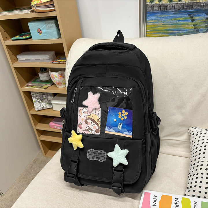 Damen stilvoller Rucksack mit transparentem Fach Nord Taschen