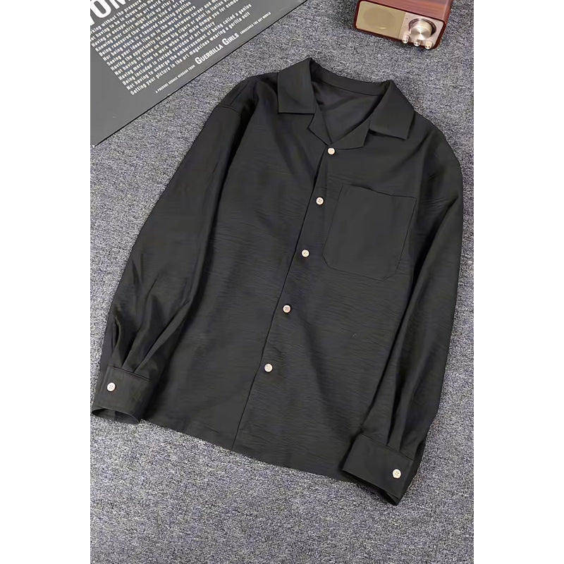 Herren Elegante und lässige Langarmbluse Nord Taschen