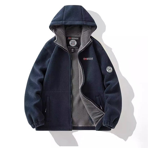 Damen Kapuzen-Fleecejacke mit Teddyfutter und durchgehendem Reißverschluss Nord Taschen
